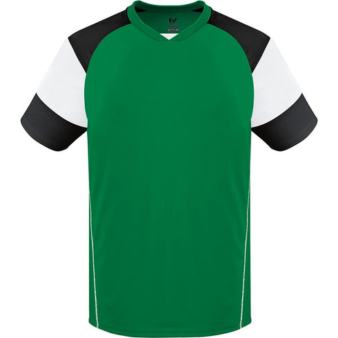 Russell Athletic Youth Mundo Jersey (322861-C), Color 'Kelly/White/Black'